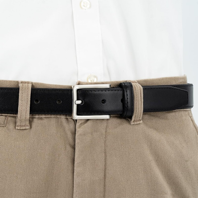 LINDENMANN Men's Full Leather Belt Made of Cowhide Leather, 30