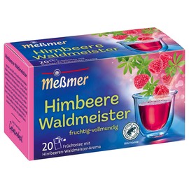 Messmer Raspberry and Woodruff Tea, 20 Tea Bags, Vegan, Gluten-Free, Lactose-Free