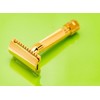Merkur Classic 2-Piece Double Edge Safety Razor Gold Plated, 1