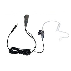 Compatible with ICOM Earphone Microphone, Standard Compatible with Alinco, Transparent Tube Canal Type, Clip Microphone with Earphones, 1 Pin Waterproof Screw In Plug, IC-4310, IC-4350, FTH-208, FTH-307, FTH-308, SR-40, SR-45, SR-70, SR-100, DJ-P2 EME fo