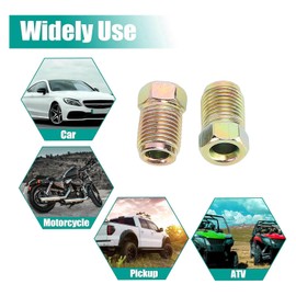 Greensen 10 Stück Bremsleitung-Fittings-Set, M10x1,0 Metrisch mit 3/8 Zoll Innengewinde für 3/16 Zoll Stahl-Kupfer-Rohr mit Antikbronzierter Oberfläche