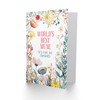 Artery8 Greeting Card World's Best Mum Sweet Funny Floral Flowers