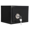 Steel Safe Box with Key Lock, Anti-Theft Security Storage for