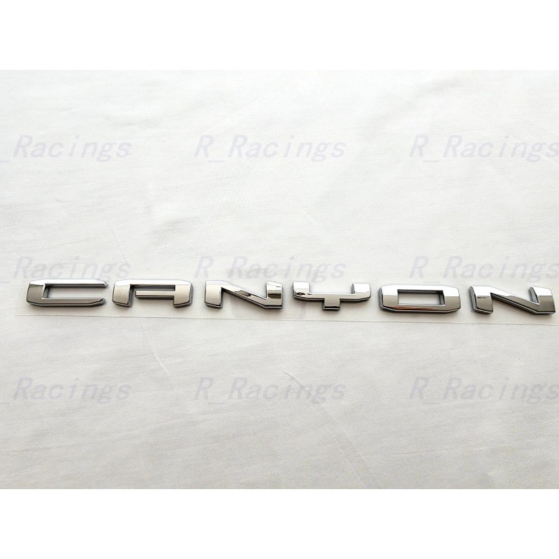 GMC 1PC Chrome Rear Tailgate Conner Canyon Letter Emblems 2021-2022