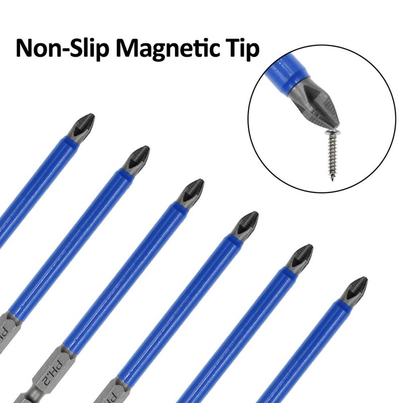Amgiimor 10Pcs Magnetic Phillips Screwdriver Bits Set 3.5 Inch, 2