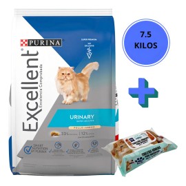 Pack Excellent Gato Adulto Urinary 7.5kg  Toallitas Hmedas - Producto Original de Alta Calidad, Entrega Rápida y Segura, Garantía Incluida            