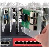 c4labs 8 Slot Cluster Cloudlet:For Raspberry Pi5, 4B and other