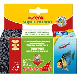 sera super carbon active filter carbon 6854, Reliable Gift and Dyes from the aquarium water for Freshwater & Saltwater, 29 g
