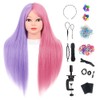 Yekavo Mannequin Head with Styling,Training Doll Head Practice Real Hair