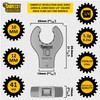 1 x SabreCut MRSC14 10mm/12mm Dual Sided Flare Nut Wrench