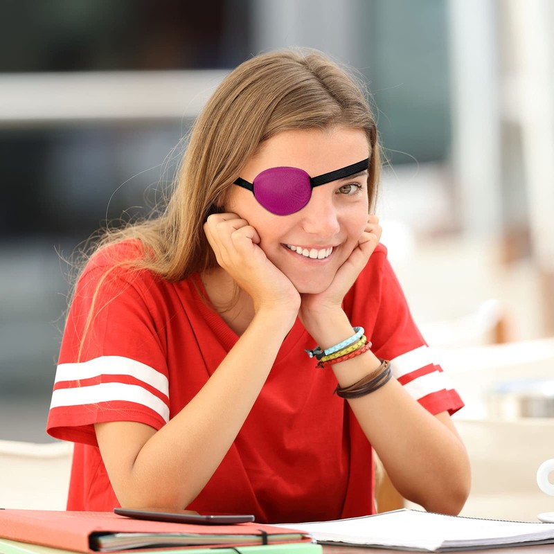SATINIOR 10 Pieces Eye Patches Medical Adjustable Amblyopia Lazy Single