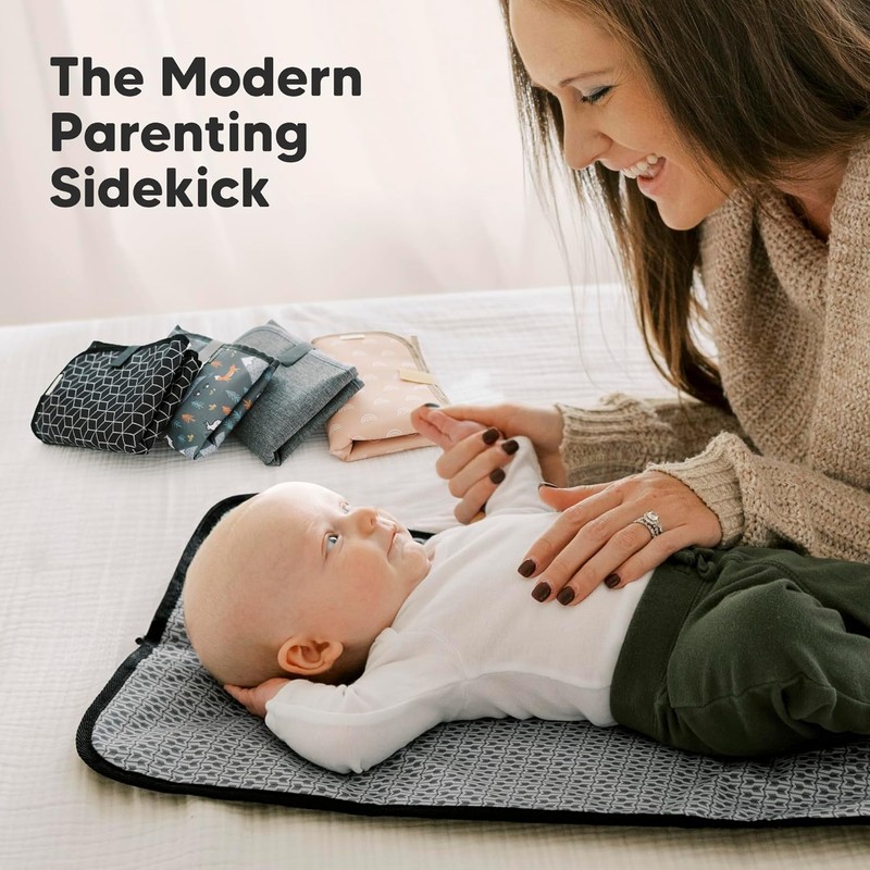 KeaBabies Portable Diaper Changing Pad – Foldable Waterproof Baby Changing