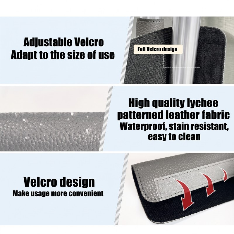 2PC Faux Leather Appliance Handle Covers for Kitchen Use –