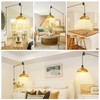 Lomoky Plug in Gold Pendant Light, Mid Century Hanging Lights
