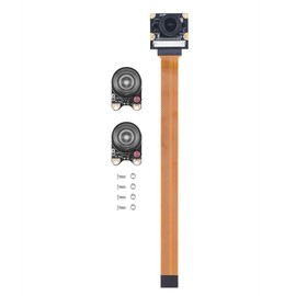 5MP Night Vision Camera Module with 2Pcs Fill Lights for Raspberry Pi Zero Supports 1080p @ 30 fps, 720 p @ 60 fps and 640x480p 60/90 Recording