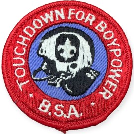 BSA Touchdown Touch Down For Boypower Boy Power Boy Scouts FOOTBALL Patch B8G