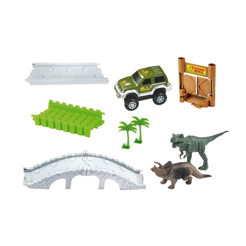 Amewi 100652 Magic Traxx Dino Park with Bridge Mini Set