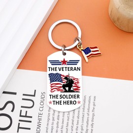 UIWIHHP Vietnam Veteran Gifts for Men Cool Army Keychain Gift for Man Marine Corps Air Force Veteran Gifts for Him Unique Birthday Veterans Day Gift for Men