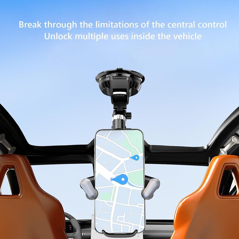 Soporte de teléfono para auto Sunnyo con ventosa fuerte y