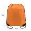 BeeGreen 50 Pack Orange Drawstring Backpack Drawstring Bags Bulk DIY