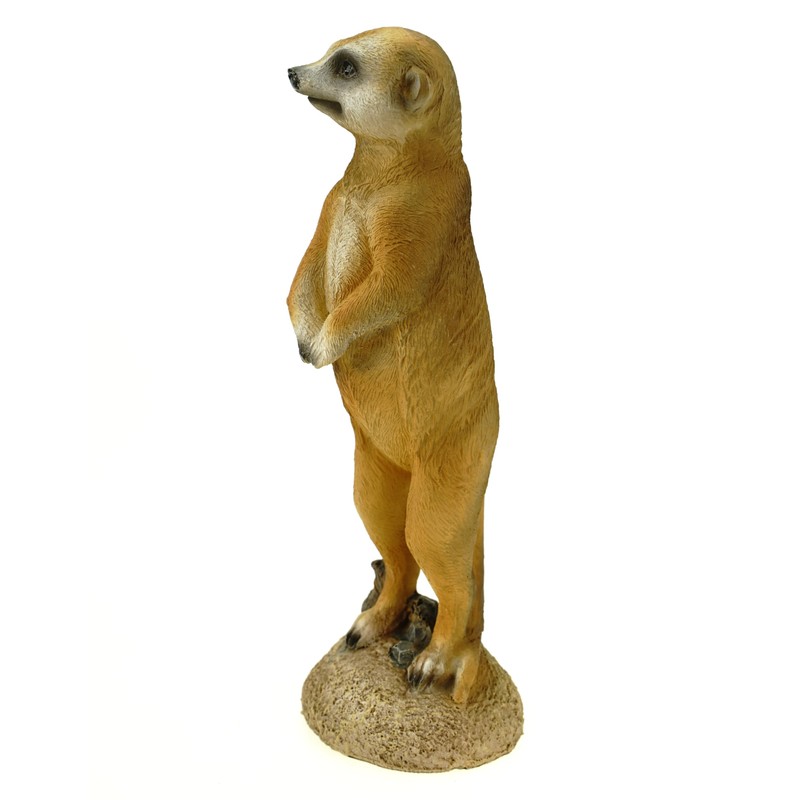 Kremers Schatzkiste Small Meerkat Standing Garden Figurine 20 cm Meercat