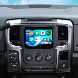 4G+64G Android 15 Car Stereo for Dodge Ram 1500 2500 3500 2013-2018 with Wireless CarPlay Android Auto,7'' Touchscreen Car Radio with Mirror Link WiFi/GPS,Bluetooth,FM/RDS DSP+Backup Camera