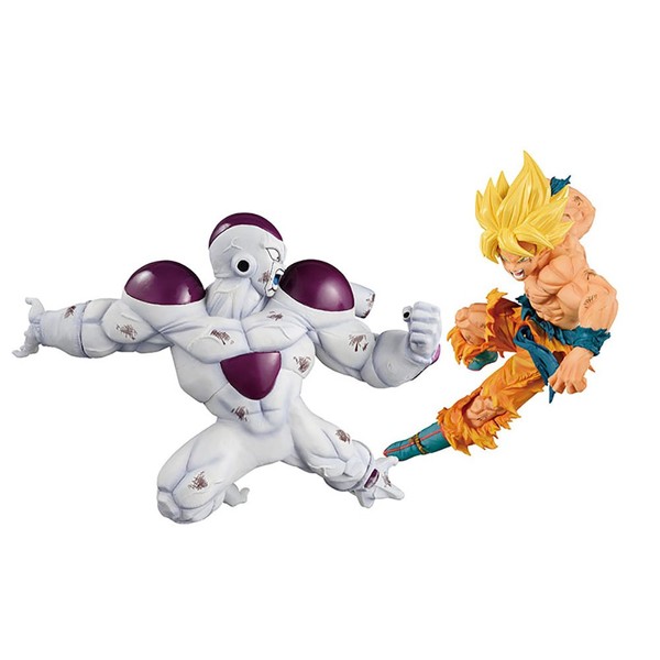 Banpresto Dragon Ball Z Match Makers Super Saiyan Son Gokou & Full Power Freeza Set of 2 Figures