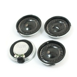 4Pcs 2W 8 Ohm 23mm Dia Metal Shell Internal Magnet Speaker Loudspeaker