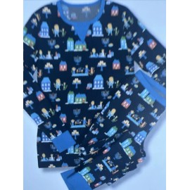 Unbranded Wondershop Men's Hanukkah Lions Pajama 2-Piece Set Cotton Size 5XL