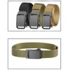 LEEXTON Adjustable Nylon Outdoor Fabric Belt Men's Automatic Buckle Metal