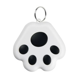 Dog Collar GPS Tracker, Paw Print Design, Multi-Color (Black)
