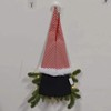Upside Down Xmas Wreath Striped Tall Hat Faceless Doll Light