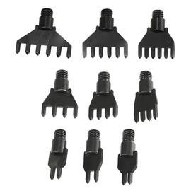 CENPEK 10Pcs 4/5/6mm Diamond Lacing Stitching Chisel Set Hole Punch Tool with Adjustable Handle