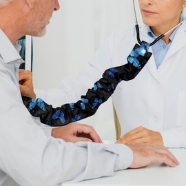 LedBack Cute Stretchy Stethoscope Covers Universal Fit Stethoscope Decorative Sleeve Blue Butterfly Stethoscope Accessories Sleeve for Doctors Nurses, Easy to Install