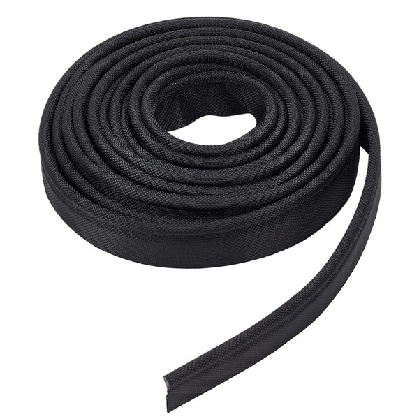 BENECREAT 5 m / 5.4 Yards Black Awning Rail Insert,
