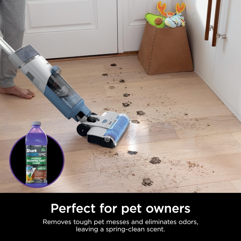 Shark HydroVac Household Disinfectant Cleaner, Kills 99.9% of Bacteria &