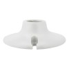 Pack 10 Portalamparas Argos Redonda 4 PuLG Ceramica Color Blanco
