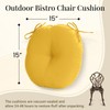 downluxe Bistro Chair Cushions for Patio Furniture, Water-Resistant Round Outdoor
