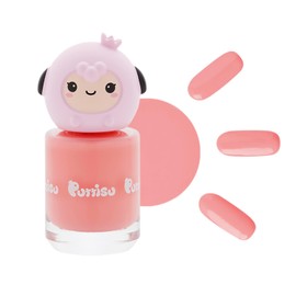 Puttisu Color Pang Pang Nail Polish High-Gloss, High-Color Sticker Type Water-Based, Peelable, Non-Toxic (Color - Making Me Blush)