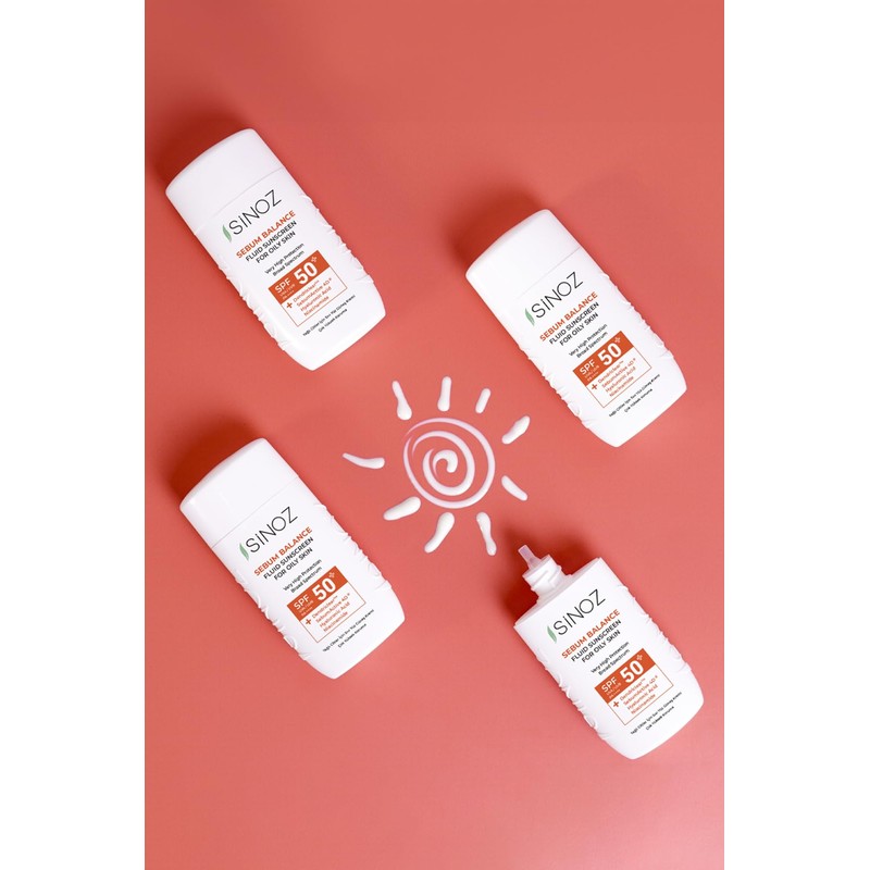 Sinoz,Sebum Balance Fluid Sunscreen for Oily Skin SPF50+ / PA++++