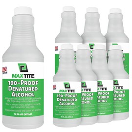 MAXTITE 190-Proof Virgin Denatured Alcohol (16oz, 8)