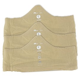 Anti-Stink Bamboo Cotton Bra Liners (Beige, L) from More of Me to Love