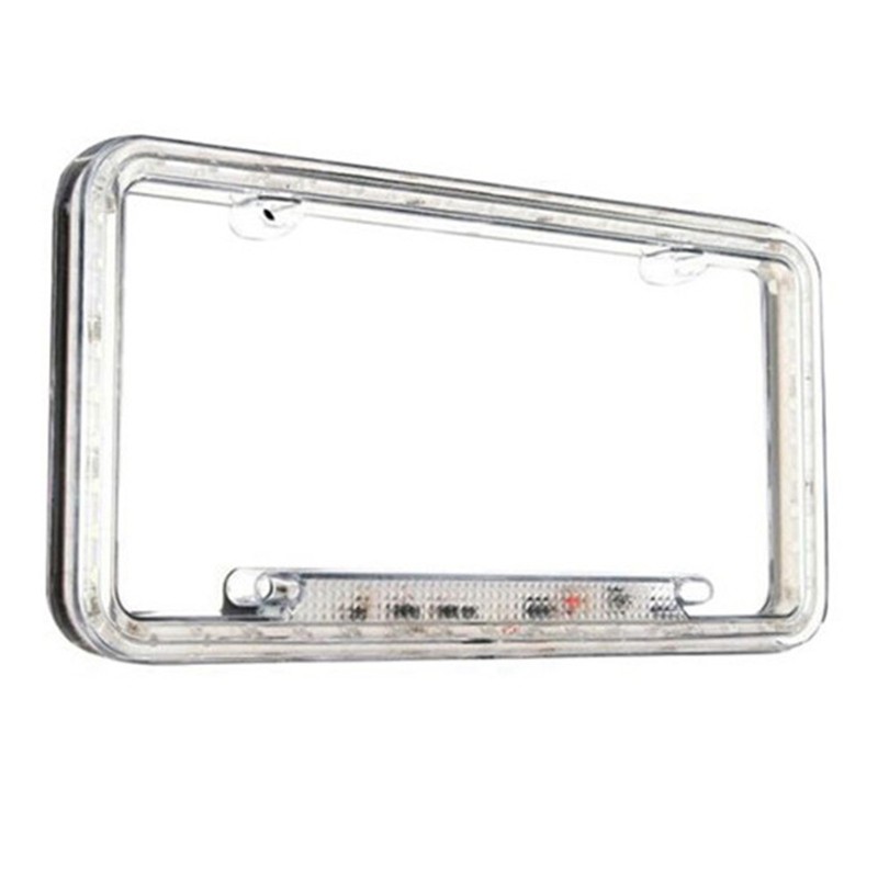 License Plate Frame Light LED Plate Holder Bracket 6W 12V