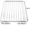 SPARES2GO Universal Adjustable Extendable Small Mini Oven Shelf for Caravan/Motorhome