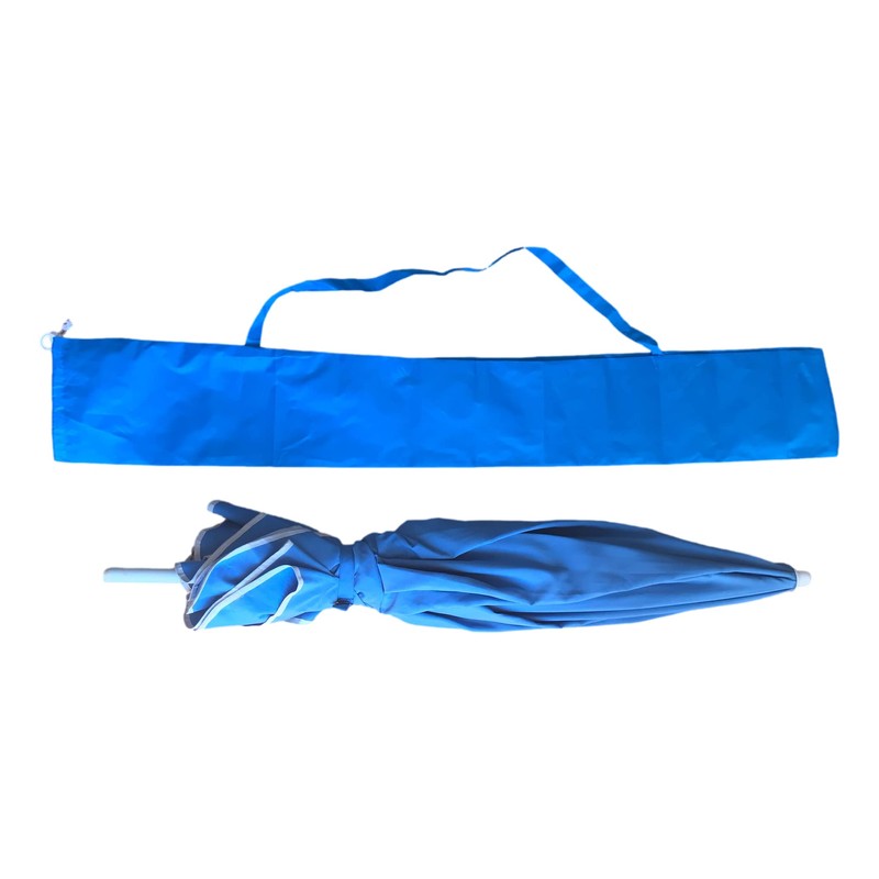 BEST&FREE Strandschirm-Abdeckung mit Tragegriff, Schutzhülle für Strandschirm mit blauem Griff,
