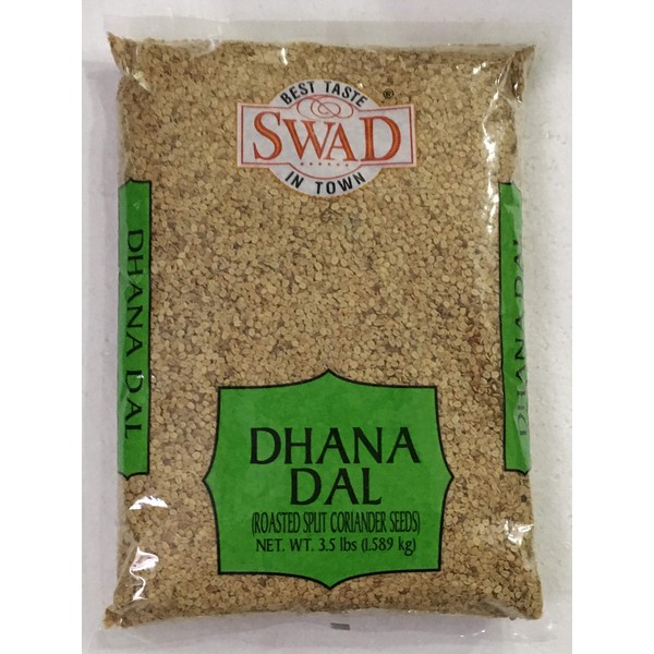 Swad Dhana Dal (Roasted Split Coriander Seeds) VALUE PACK - 3.5 Pound