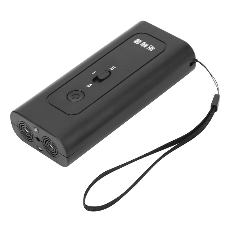 Black Ultrasonic Dog Repeller Anti Barking Stop Bark Training Device