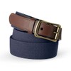 Lands' End Mens Elastic Surcingle Belt Radiant Navy