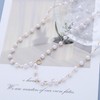 Inateannal Boho Pearl Head Chain Headpiece Jewelry Pearl Beaded Bridal