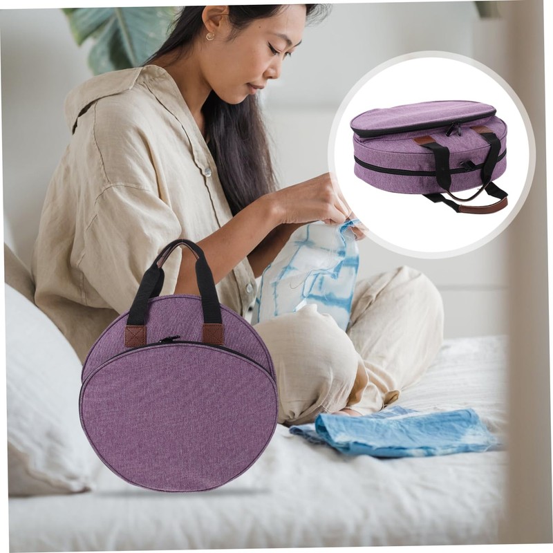 Operitacx Embroidery Kit Wool Storage Bag Knitting Tools Organizer Thread